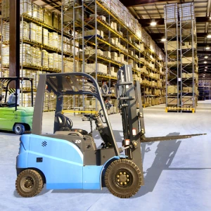 3.0ton lithium battery electric forklift with side shift attachment