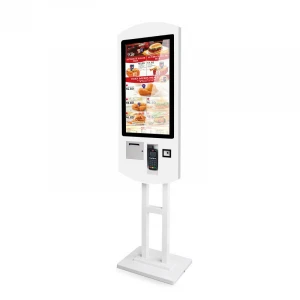32 inch POS payment QR Scanner Printing self kiosk touch screen food ordering machine restaurants self ordering kiosk