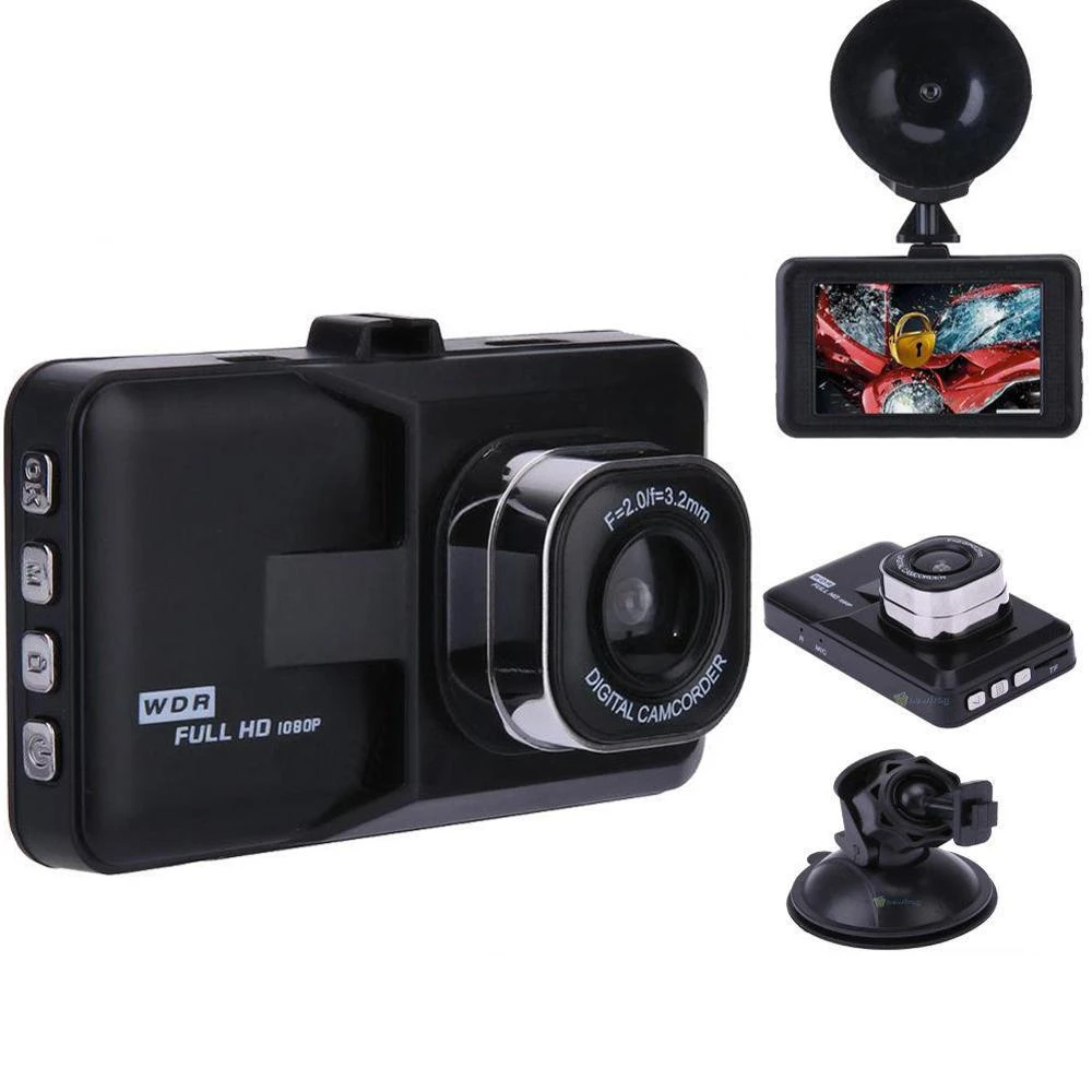 3Inch Car Driving Recorder Vehicle Camera G Sensor DVR 1080P HD Dash cam Car DVR With Motion Detection Night Vision