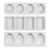 Import 4 Round And Square Oval Soap Molds, Durable And Easy To Fall Off Handmade Soap Silicone Mold from China