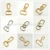 Import 45x20mm Claw Lobster Clasps, Swivel Trigger Clips Snap Loop, Belt Buckle Hoop,Keychain Strap Spring Hooks from China