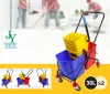 46L 60L Down-press Double Mop Bucket Wringer utility cart Home/Hotel/apartment cleaning mop trolley