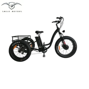 48V 500watts aluminum alloy frame fat tire electric tricycle for adults