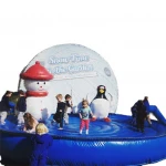 4Meter Diameter Christmas Giant Human Size Inflatable Snow Globe