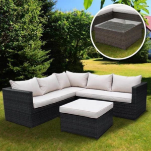 5 seater rattan garden sofa lounger furniture set Garden Furniture Set