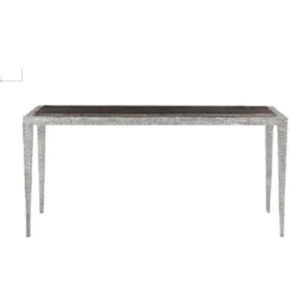 5-star luxury resort hotel stainless steel dining table,marble countertop,dining room furniture