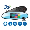 5.0 inch Full HD 1080P 3G Android Car DVR GPS Navigation Bluetooth dash cam Dual Lens rearview mirror camera
