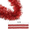 6 Rolls Tinsel Garland Christmas Tree Decorations Wedding Birthday Party Supplies (Multicolor, 30 Meters)