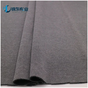 60% Polyester 20% Cotton 20% Rayon Heather Gray Wholesale Fleece Fabric