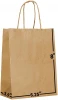 6.25 X 3.5 X 8 Kraft Paper shopping Bags wholesale with Rope Handles for packaging, Retail, Party, Craft, Gifts ,business