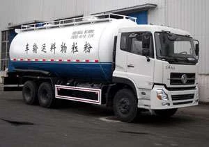 6*4 Dongfeng EQ5253GFLT powder material transport tanker truck