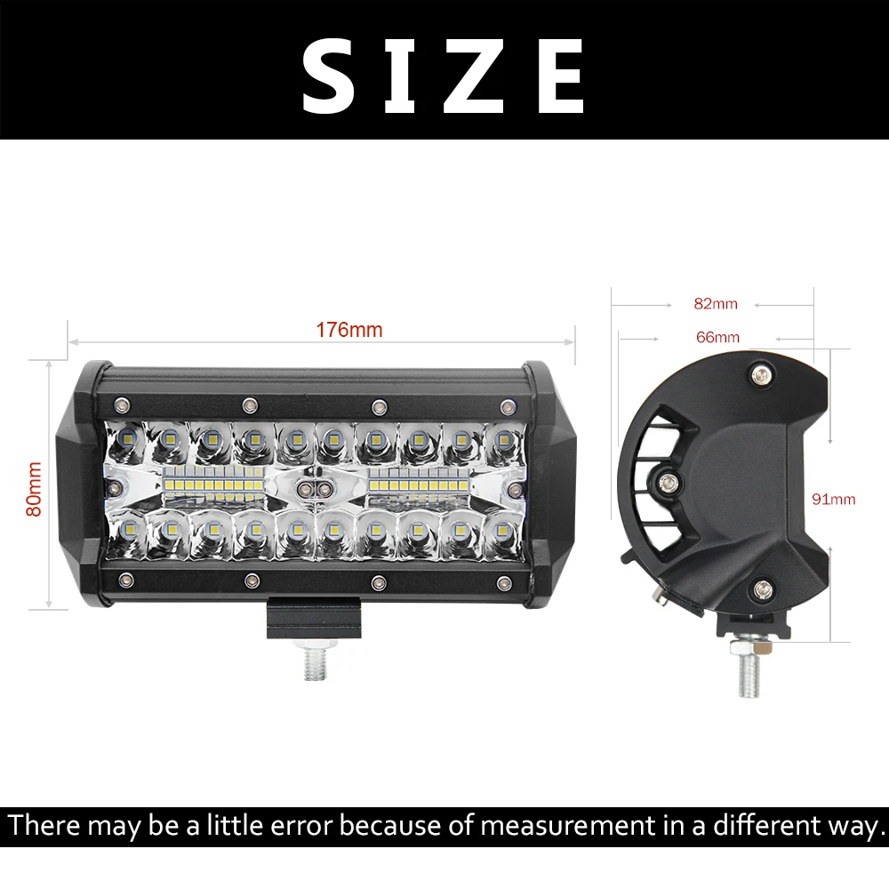 6500K CE ROHS Cheap 4X4 3 Row LED Light Bar,High Power Mini 12"  20"  23"  4"  7"  inch Offroad Led Driving Light Bar