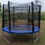 Import 6FT fiberglass long round bed trampoline for jumping bungee bed trampoline from China