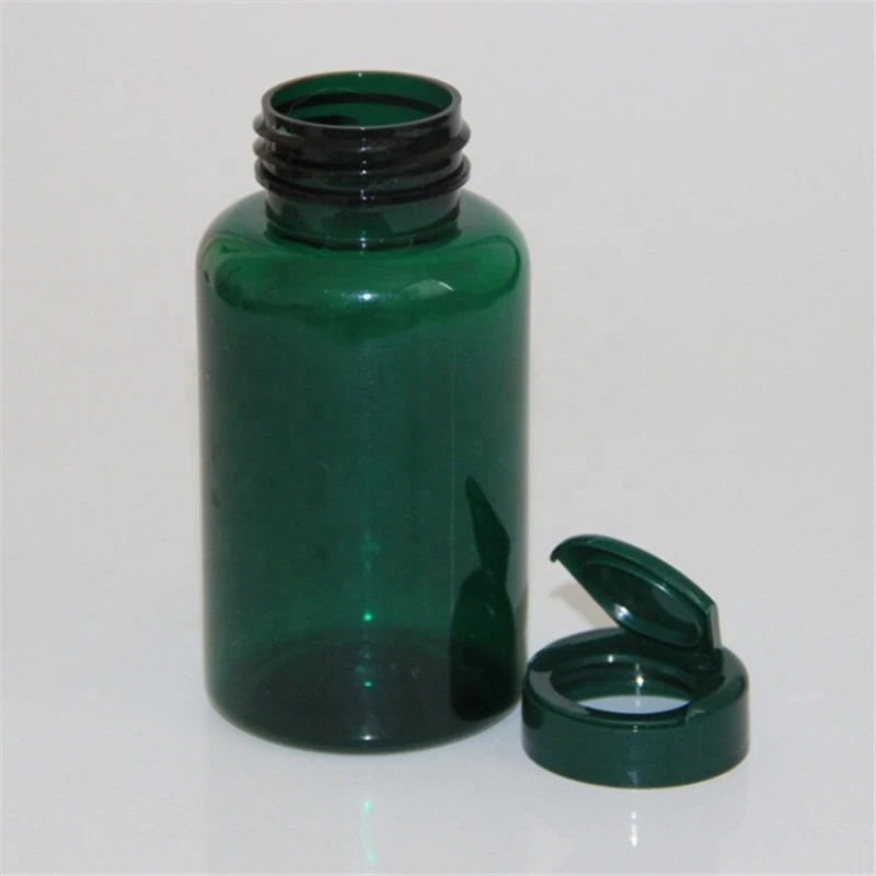 80cc 100ml Pill plastic bottles and label/250ml pharma supplement capsule bottle/500ml PET medicinal tablet bottle with flip cap