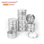 80g 80ml Round Durable Metal Empty Cosmetic Face Cream Aluminum Tin Jar With Screw Top Aluminum Seamless Tin Box