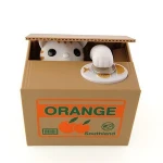 8805 Coin Cat Box- Piggy Bank cat stealing coin money box La alcancia