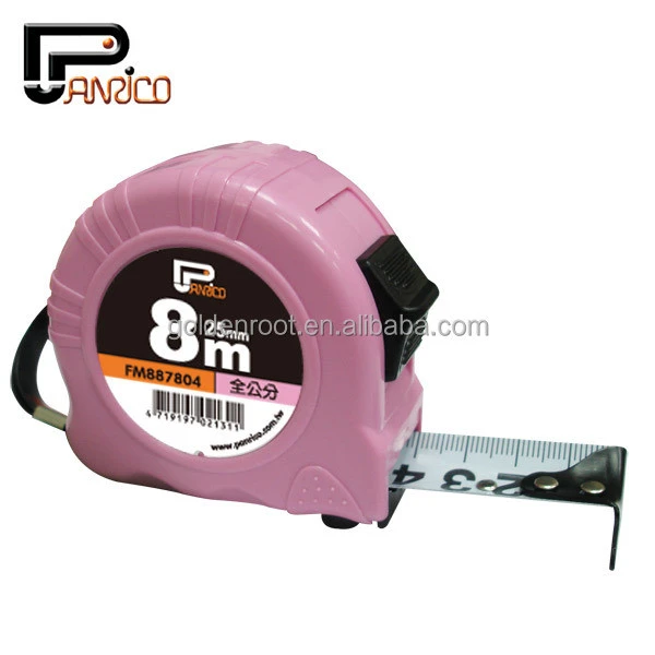 8M ABS Case Tape Measure Steel Measuring Tape with cm rule