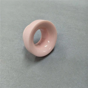 95% Pink Alumina Fine polished textile machinery ceramic eyelet