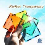 96 pcs Educational Free Playing Plastic Building Blocks Clear Colorful Marble Run Race Track Toys Magnetic Tiles Sets
