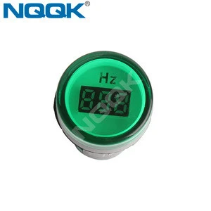 99Hz white green red yellow blue 22mm single indicator digital frequency meter