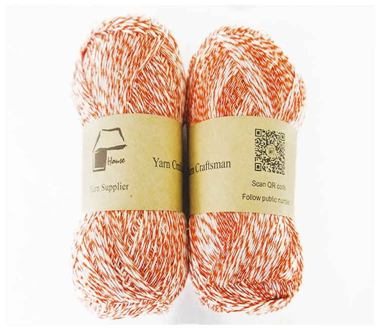 AB shade soft 7NM/1 acrylic cotton blended hand knitting yarn