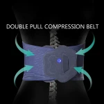 Adjustable Waist Support Belt 2 Springs+4 Steel Stays Spine Back Support Double Pull Corset Orthopedic Lumbar Brace