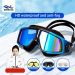 Adults Anti Fog Anti UV Protection Electroplated Wide View Swim Goggles Full Protection Swim Glasses Swimming Goggles