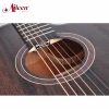 AileenMusic Mahogany plywood top custom acoustic guitars made in China(AF386C)