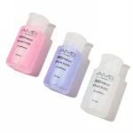 Alcohol Liquid Press Pumping Bottle Nail Art UV Gel Cleaner Nail Polish Remover