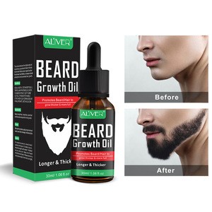 ALIVER Natural Beard Growth Oil Essential Fuller Thicker Beard Organic Mustache Softener Beard Care