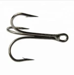 All Size Custom Carbon Steel Sea Fishing Hook Fishhooks Treble Type