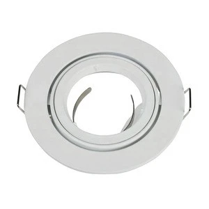 Aluminum zink  iron steel  round  gu10 mr16 fixture recessed LED downlight   Spotlight frame