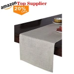 amazon best sellers Black and white striped dining table home  runners table runner