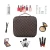 Import Amazon Hot Sale Portable Leather Beauty Bag Organizer Travel Makeup Case Protective Cosmetic Bag from China