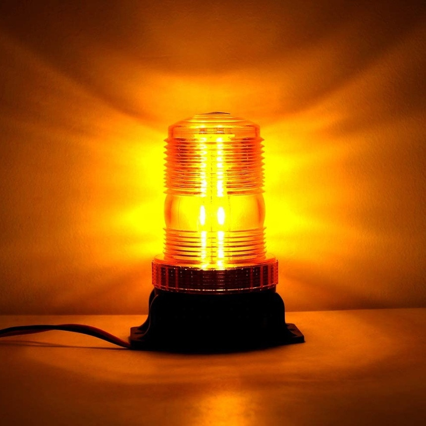 Buy Amber 15w 30 Led Flashing Rotating Beacon Light For 10-110v ...