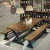 Import American Rustic Style Used Wooden and Metal Restaurant Table And Chair Set from China