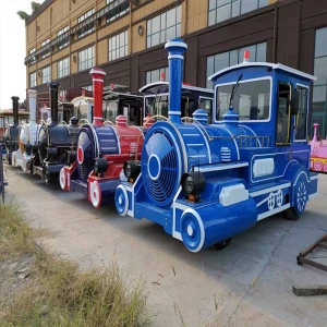 Amusement park rides 42 seatsl trackless Train city sightseeing bus