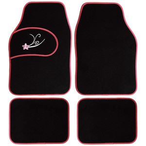 ANMA high quality Anti-slip special black carpet car mats , carpet car floor mats