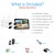 Import ANRAN New 4CH 1536P HD Wireless NVR Kit 3mp outdoor waterproof WIFI CCTV Camera System with 12.5 Inch LCD Monitor from China