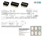 ANSHI DT Series, SPDT,SMT,Thru-Hole,Tri-state DIP Switch (RoHS)