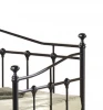 Antique iron single metal day bed