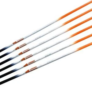 Archery Pure Carbon Arrow .165&#39;&#39; ID4.2mm 30inch Shaft Arrows with 1.75&#39;&#39; Vanes Pin Nock Pure Carbon Spine300-1200