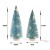 Import Artificial Mini Christmas Plastic Wooden Bottle Brush Tree For Xmas Holiday Home Party Diorama from China