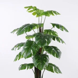 Artificial Trees indoor Decorative Nearly Natura green trees 143cm fake Monstera tree in the pe pot lvs21
