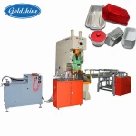 automatic aluminum foil container punching machine