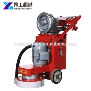 Automatic leveling hand held concrete floor grinder with bacuum