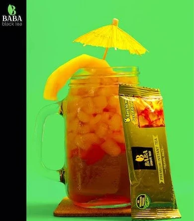 Baba Black Tea Premium Darjeeling Instant Black Tea with Mango 100 pack case