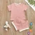 Import baby clothes baby girls boys ribbed cotton shirt and underwear 2pcs sets toddle clothes ribbed girls boys sets from China