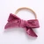 Import Baby hand made velvet bow Hairbands girls fashion soft headband kids cute hair accessories sweet headwear from China