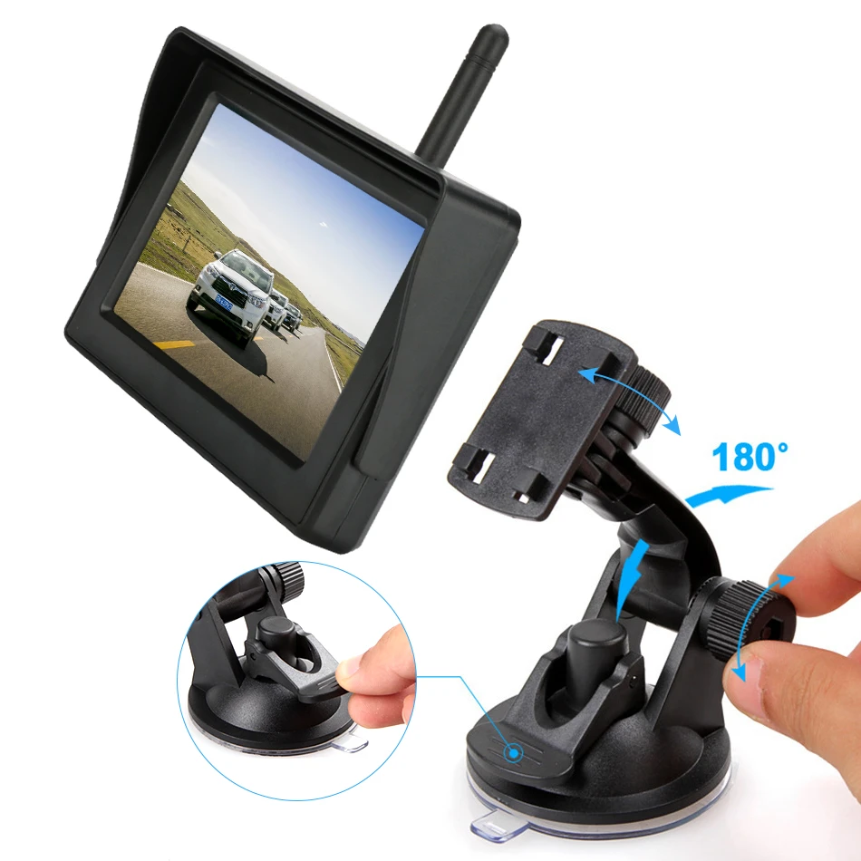 back up camera 4.3 inch rear view monitor  wireless reversing camera kits car back camera with lcd